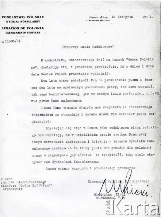 Fotografia z kolekcji rodziny Białobrzeskich / Fotografía de la colección de familia Białobrzeski