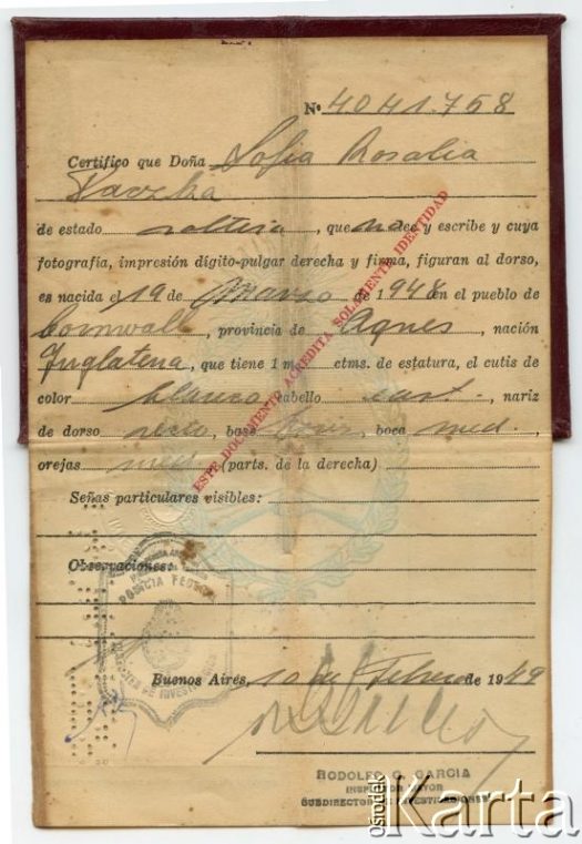 Fotografia z kolekcji Zofii Paczki / Fotografía de la colección de Zofia Paczka