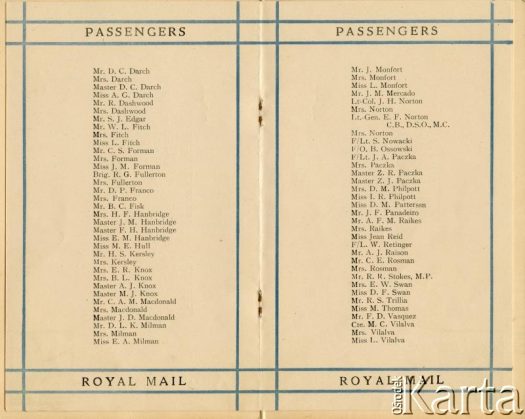 Dokument z kolekcji Zbysława Paczki / Documento de la colección de Zbysław Paczka