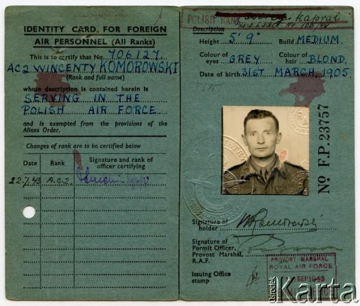 Dokument z kolekcji Silvii Komorowsky / Documento de la colección de  Silvia Komorowsky