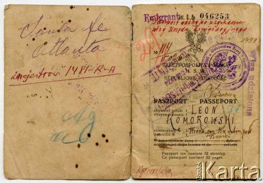 Dokument z kolekcji Silvii Komorowsky / Documento de la colección de  Silvia Komorowsky