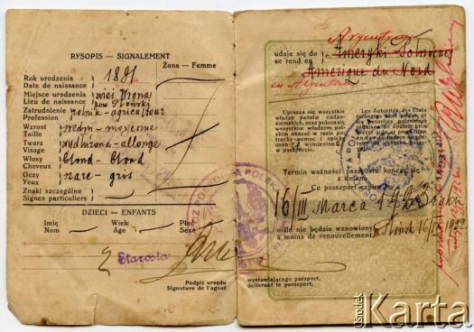 Dokument z kolekcji Silvii Komorowsky / Documento de la colección de  Silvia Komorowsky