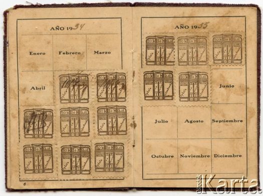 Dokument z kolekcji Silvii Komorowsky / Documento de la colección de  Silvia Komorowsky