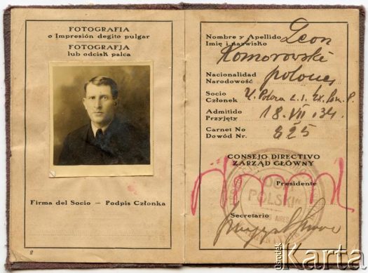 Dokument z kolekcji Silvii Komorowsky / Documento de la colección de  Silvia Komorowsky