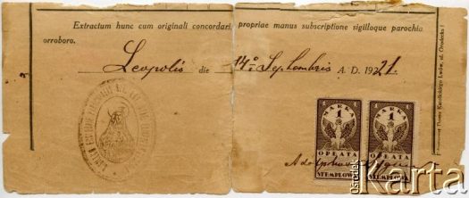Dokument z kolekcji Bartolome Estanislao Moszoro / Documento de la colección de Bartolome Estanislao Moszoro