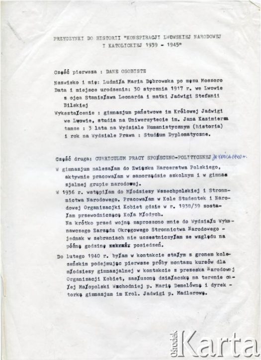 Dokument z kolekcji Bartolome Estanislao Moszoro / Documento de la colección de Bartolome Estanislao Moszoro