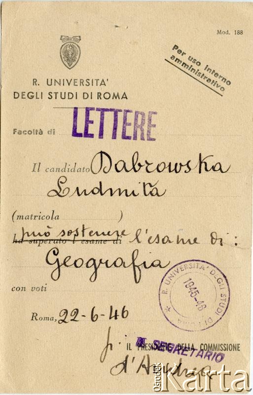 Dokument z kolekcji Bartolome Estanislao Moszoro / Documento de la colección de Bartolome Estanislao Moszoro