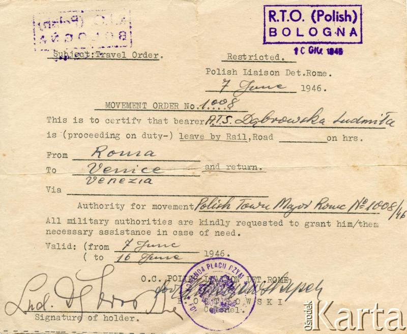 Dokument z kolekcji Bartolome Estanislao Moszoro / Documento de la colección de Bartolome Estanislao Moszoro