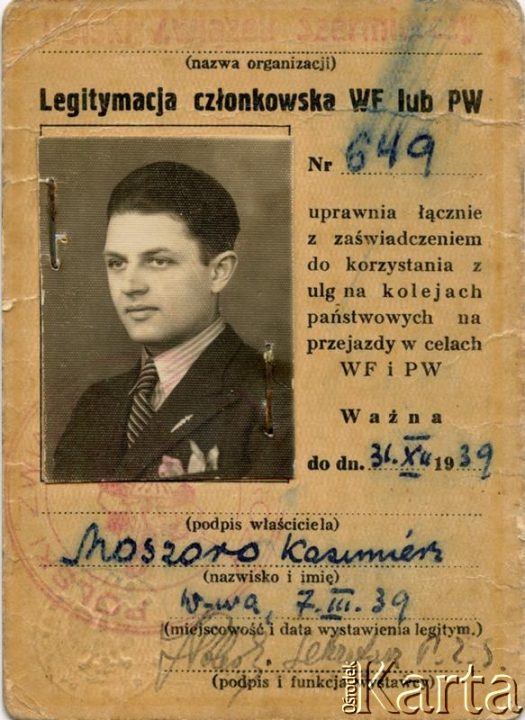 Dokument z kolekcji Bartolome Estanislao Moszoro / Documento de la colección de Bartolome Estanislao Moszoro