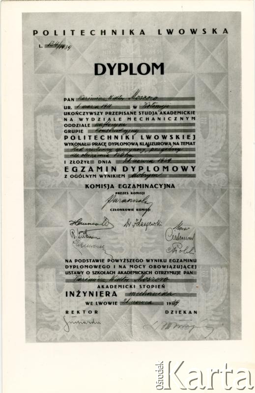 Dokument z kolekcji Bartolome Estanislao Moszoro / Documento de la colección de Bartolome Estanislao Moszoro