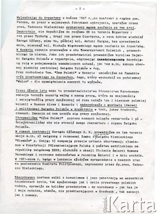 Dokument z kolekcji Bartolome Estanislao Moszoro / Documento de la colección de Bartolome Estanislao Moszoro