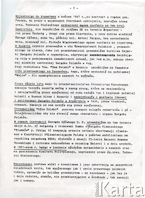 Dokument z kolekcji Bartolome Estanislao Moszoro / Documento de la colección de Bartolome Estanislao Moszoro