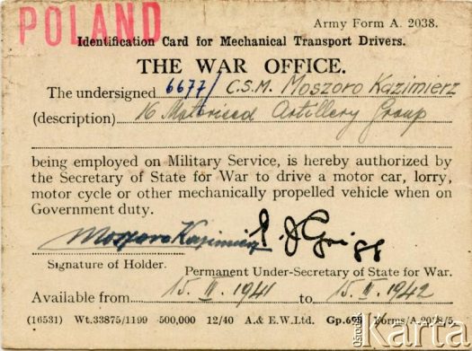 Dokument z kolekcji Bartolome Estanislao Moszoro / Documento de la colección de Bartolome Estanislao Moszoro