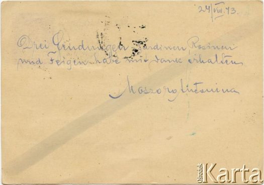 Dokument z kolekcji Bartolome Estanislao Moszoro / Documento de la colección de Bartolome Estanislao Moszoro