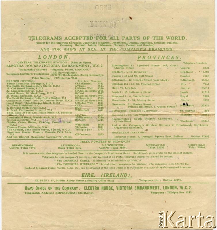 Dokument z kolekcji Bartolome Estanislao Moszoro / Documento de la colección de Bartolome Estanislao Moszoro