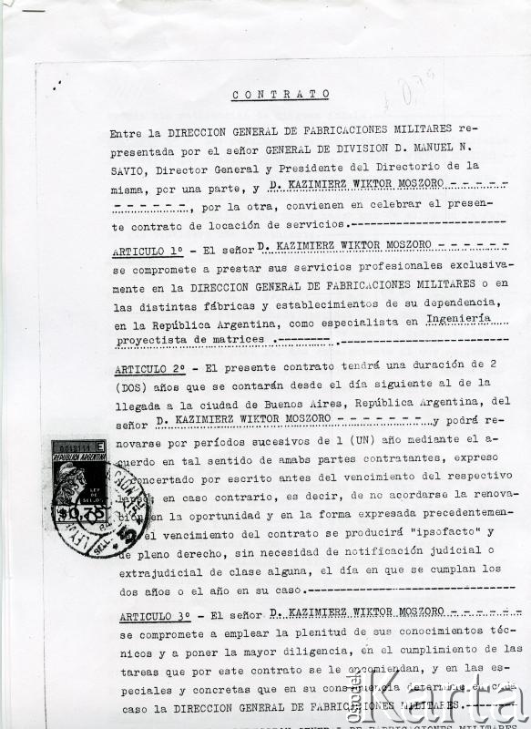 Dokument z kolekcji Bartolome Estanislao Moszoro / Documento de la colección de Bartolome Estanislao Moszoro