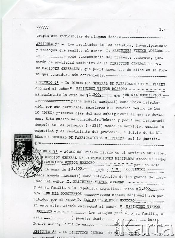 Dokument z kolekcji Bartolome Estanislao Moszoro / Documento de la colección de Bartolome Estanislao Moszoro