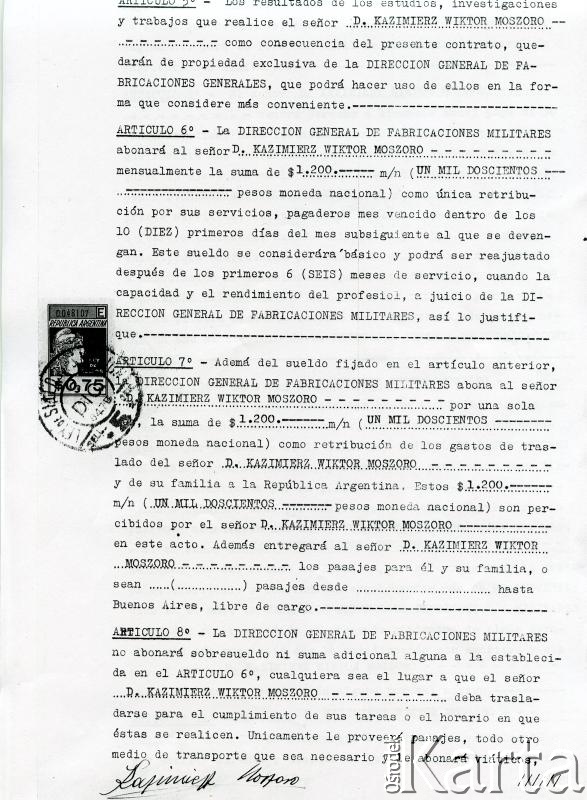 Dokument z kolekcji Bartolome Estanislao Moszoro / Documento de la colección de Bartolome Estanislao Moszoro