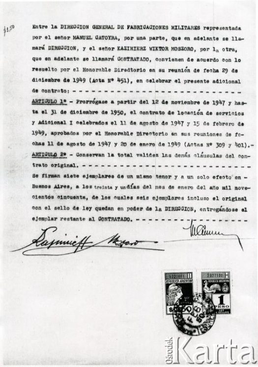 Dokument z kolekcji Bartolome Estanislao Moszoro / Documento de la colección de Bartolome Estanislao Moszoro