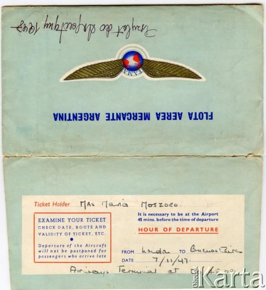 Dokument z kolekcji Bartolome Estanislao Moszoro / Documento de la colección de Bartolome Estanislao Moszoro