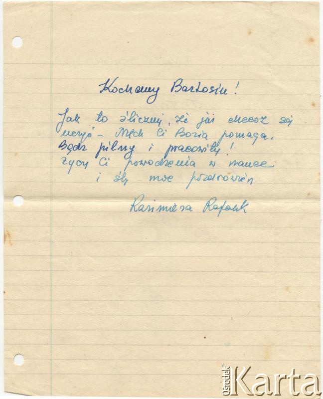 Dokument z kolekcji Bartolome Estanislao Moszoro / Documento de la colección de Bartolome Estanislao Moszoro