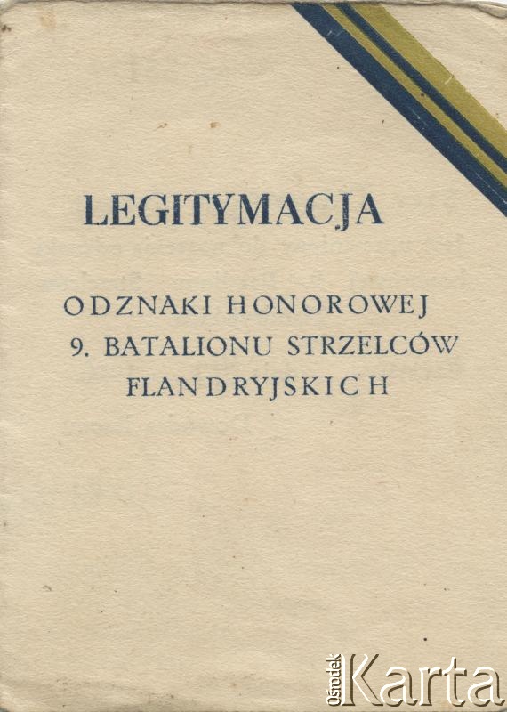 Dokument z kolekcji Ireny Kaniak / Documento de la colección de Irena Kaniak