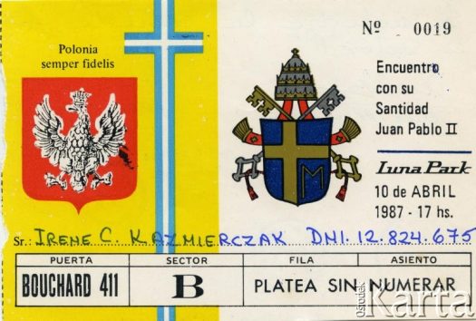 Dokument z kolekcji Ireny Kaźmierczak / Documento de la colección de Irena Kaźmierczak