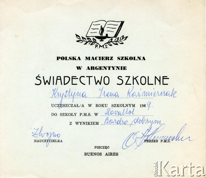 Dokument z kolekcji Ireny Kaźmierczak / Documento de la colección de Irena Kaźmierczak