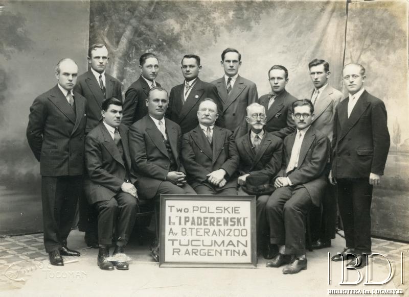 Fotografia z albumu: Działacze towarzystw polskich w Argentynie / Fotografía del álbum: Activistas de las asociaciones polacas en Argentina