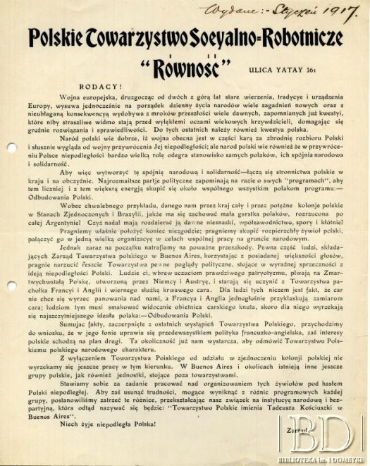 Dokument z kolekcji Bolesława Schreibera / Documento de la colección de Bolesław Schreiber