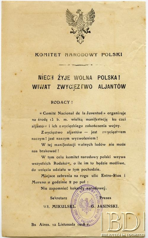 Dokument z kolekcji Bolesława Schreibera / Documento de la colección de Bolesław Schreiber