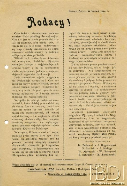 Dokument z kolekcji Bolesława Schreibera / Documento de la colección de Bolesław Schreiber