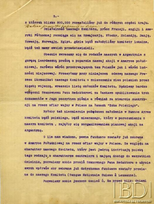 Dokument z kolekcji Bolesława Schreibera / Documento de la colección de Bolesław Schreiber