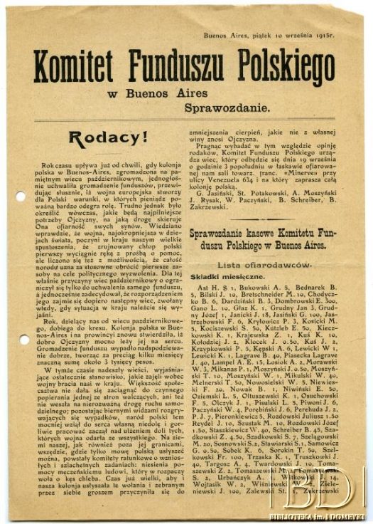 Dokument z kolekcji Bolesława Schreibera / Documento de la colección de Bolesław Schreiber