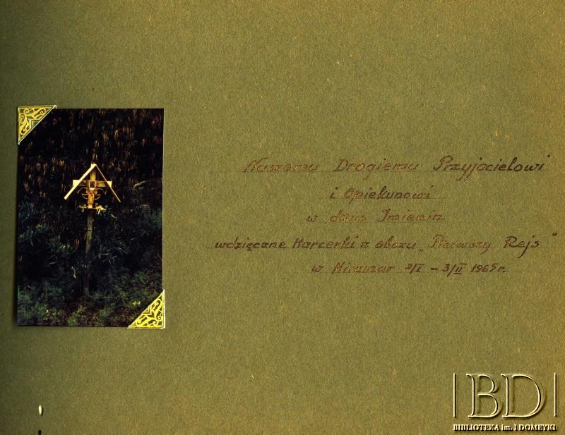 Dokument z obozu harcerskiego „Miramar” / Documento del campamento scout „Miramar”