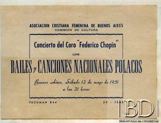 Fotografia z kolekcji Towarzystwa Śpiewaczego im. F. Chopina / Fotografía de la colección: Asociación de Cantantes Fryderyk Chopin