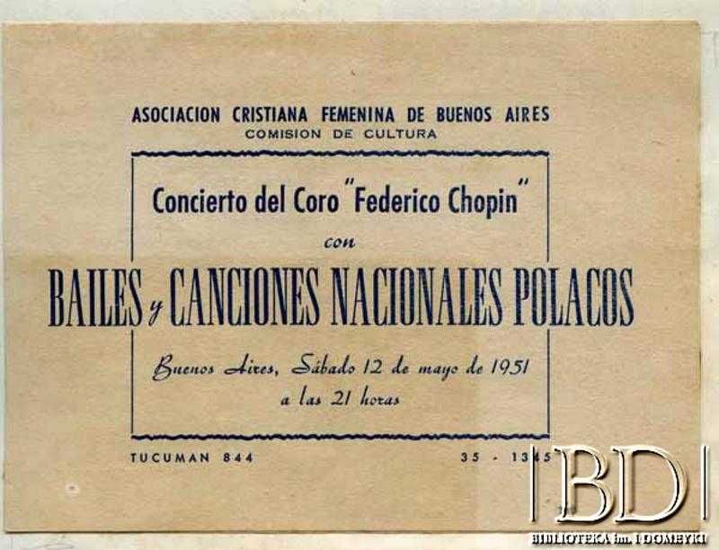 Fotografia z kolekcji Towarzystwa Śpiewaczego im. F. Chopina / Fotografía de la colección: Asociación de Cantantes Fryderyk Chopin