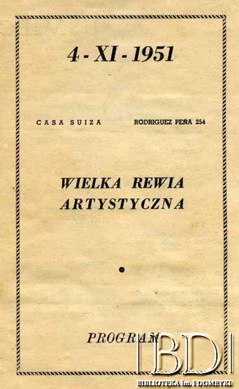Fotografia z kolekcji Towarzystwa Śpiewaczego im. F. Chopina / Fotografía de la colección: Asociación de Cantantes Fryderyk Chopin
