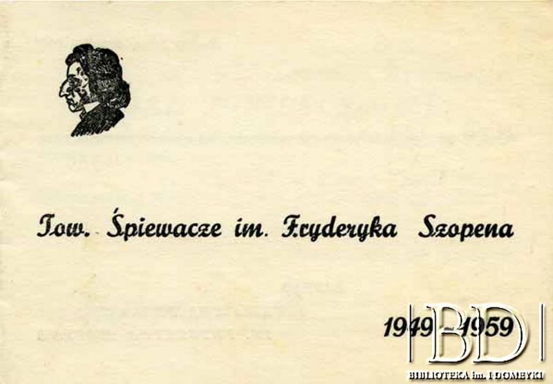 Fotografia z kolekcji Towarzystwa Śpiewaczego im. F. Chopina / Fotografía de la colección: Asociación de Cantantes Fryderyk Chopin