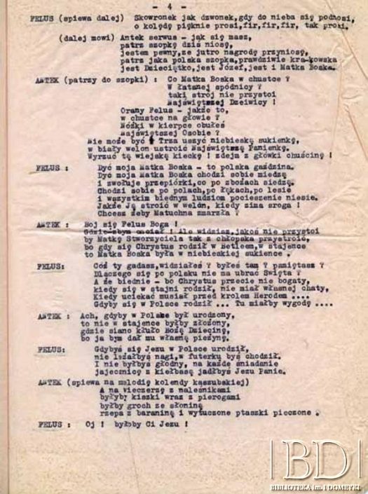 Dokument ze zbiorów Teatru Kukiełkowego Baj-Baju / Documento de la colección del Teatro de Títeres Baj-Baju