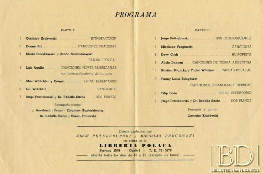 Dokument ze zbiorów Naszego Teatru / Documento de la colección de Nuestro Teatro