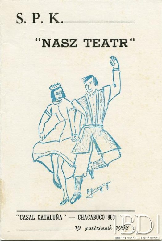 Dokument ze zbiorów Naszego Teatru / Documento de la colección de Nuestro Teatro