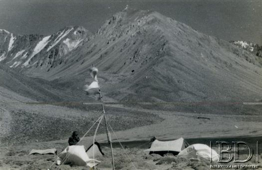 Fotografia z wyprawy wysokogórskiej w Andy, zorganizowanej w 1969 / Fotografía de la expedición andina organizada en 1969