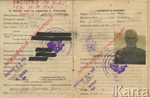 Dokument ze zbiorów Archiwum Ojców Franciszkanów w Polskiej Misji Katolickiej w Martin Coronado / Documento del Archivo de los Padres Franciscanos en la Misión Católica Polaca en Martin Coronado.