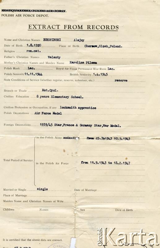 Dokument ze zbiorów Archiwum Ojców Franciszkanów w Polskiej Misji Katolickiej w Martin Coronado / Documento del Archivo de los Padres Franciscanos en la Misión Católica Polaca en Martin Coronado.
