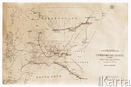 Fotografia ze zbiorów Museo Ferroportuario w Comodoro Rivadavia / Fotografía de la colección del Museo Ferroportuario en Comodoro Rivadavia.