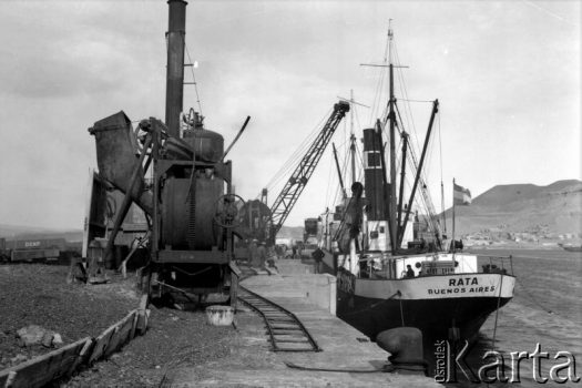 Fotografia ze zbiorów Museo Ferroportuario w Comodoro Rivadavia / Fotografía de la colección del Museo Ferroportuario en Comodoro Rivadavia.