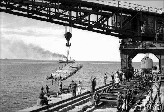 Fotografia ze zbiorów Museo Ferroportuario w Comodoro Rivadavia / Fotografía de la colección del Museo Ferroportuario en Comodoro Rivadavia.
