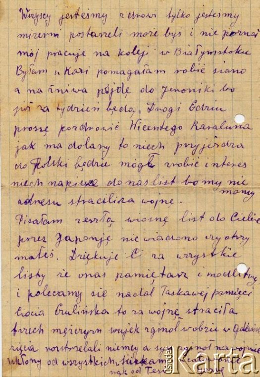 Dokument ze zbiorów Centralnego Archiwum Historycznego Redemptorystów w Wiceprowincji Resistencia / Documento de la colección del Archivo Central Histórico de Redentoristas en la Viceprovincia de Resistencia.